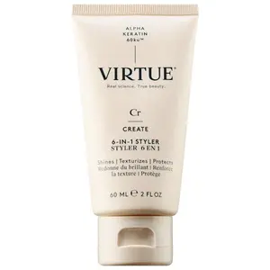 Virtue  6-in-1 Vitamin E Hair Smoothing Styler Vanilla Orange Solid Conditioner Bar Mini Anti-Frizz Styling Cream Brown Super Elastic Bands Heat Spray for Perfect Day Lemon Scented Vegan Detangler Gold Lust Dry Protection growth oil