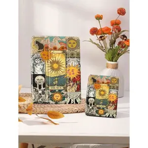 Tarot Card Patchwork Protective Case Compatible With IPad Air 4/5 10.9 Inch, IPad 7/8/9/10.2 Inch, IPad 10th Generation, Kindle Paperwhite 12th Gen 2024, Kindle (11th Generation) 2022 Release, Galaxy Tab S6 Lite 10.4 Inch, With Auto Sleep/Wake Feature Pu