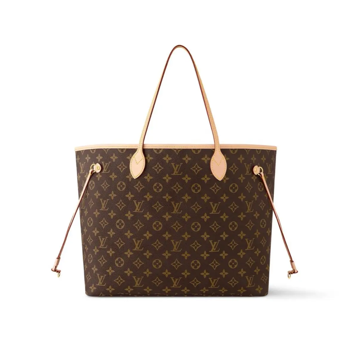 Pre-owned Louis Vuitton Neverfull GM Monogram Tote Fuchsia Pink Interior Shoulder Bag 23883