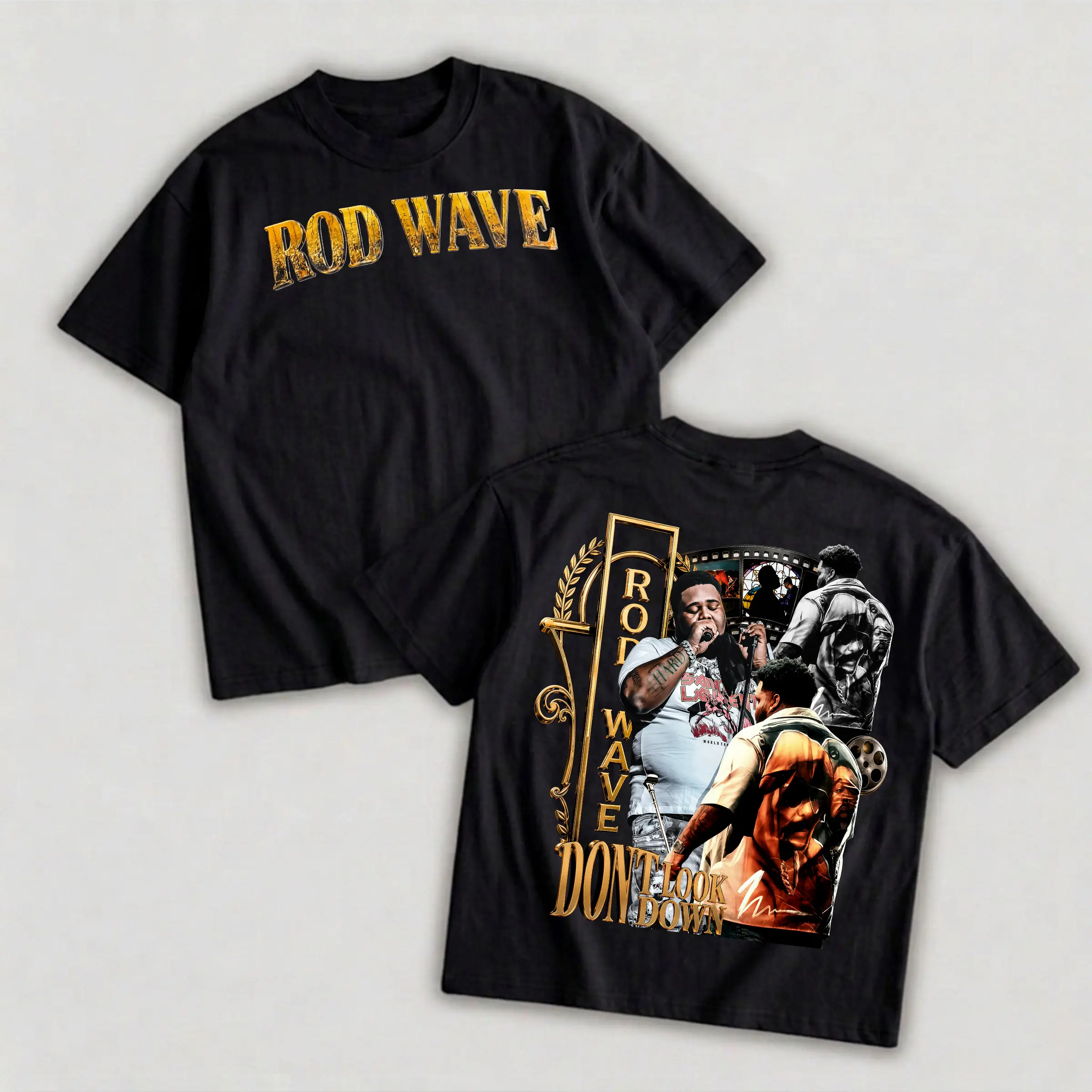 Rod Wave Don't Look Down Tour Vintage T-Shirt, Double Sided Rap Graphic Tee, Hip Hop Concert Shirt, Streetwear Oversized Unisex Tee, Music Fan Gift, RodWave, DontLookDown, RodWaveTour, HipHop, RapMusic, HipHopCulture, RetroTee