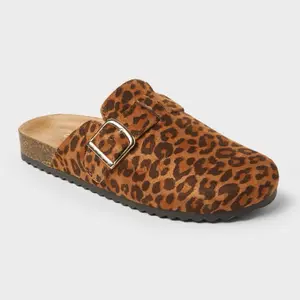 Clog shoes leopard spot pattern Footwear