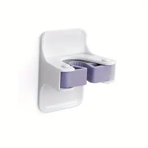 Broom Holder, Sturdy Broom Holder Wall Mount, Broom Gripper Holds Self Adhesive No Drilling Super Anti-Slip, Broom And Dustpan Hanger