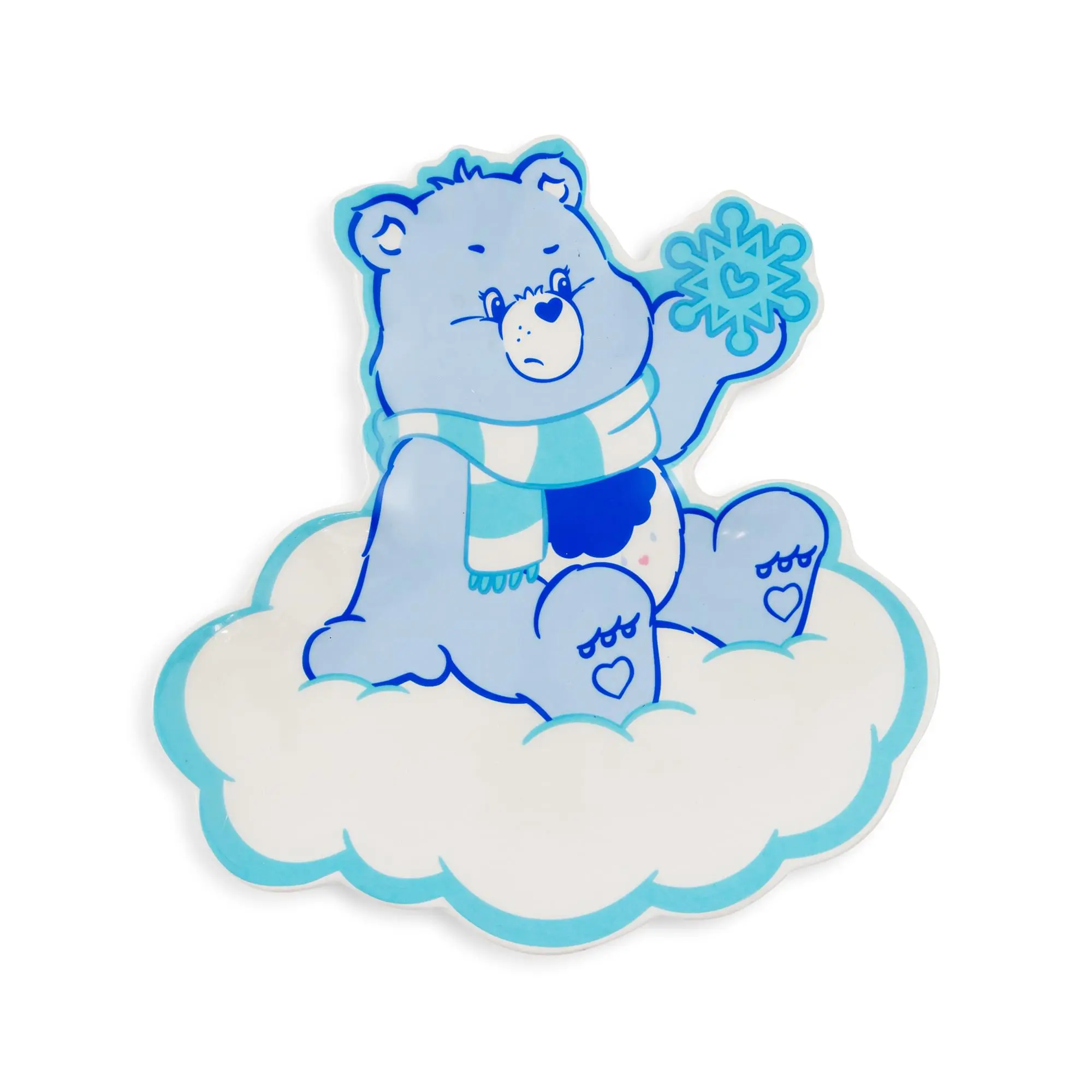 Officially Licensed Care Bears Holiday Grumpy Bear Sculpted Ceramic Trinket Tray - Indoor House Home Decor, Practical Countertop & Office Desk Tidy Tableware Accessory