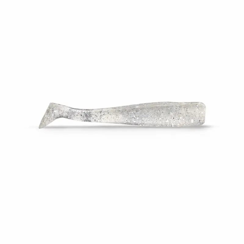 Paddle tail 3.75” Pearl w/ Flake 5 pack