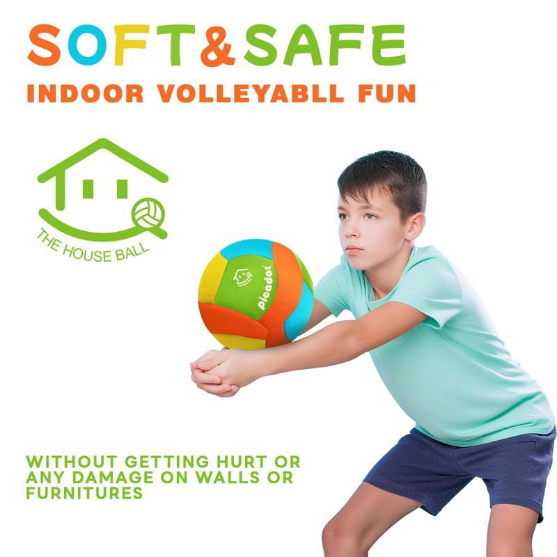 Softy Volleyball - Super Soft Designed for Pain-Free Play - Awesome Kids Indoor Ball with a Realistic Feel and Bounce - Perfect Ball for House