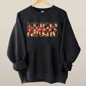 Niners Crewneck Sweatshirt, Football Shirt, San Fransisco Friends Gear Sweatshirt Gift For Fan