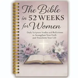 52-Week Women's Bible Reading Plan: A5 Size 52-Week Bible Study Handbook with Daily Scripture Study and Faith Reflection Pages (Christian Devotional Journal)
