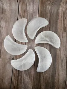 Selenite moon bowl, genuine natural high quality selenite crystal, ring holder, charging bowl for crystals and gemstone, direct from Morocco!