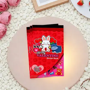Cute Animal Sticker Book for Kids, 180 Pieces Valentine's Day Gift, Perfect for Notebooks, Water Bottles, Scrapbooks, DIY Crafts