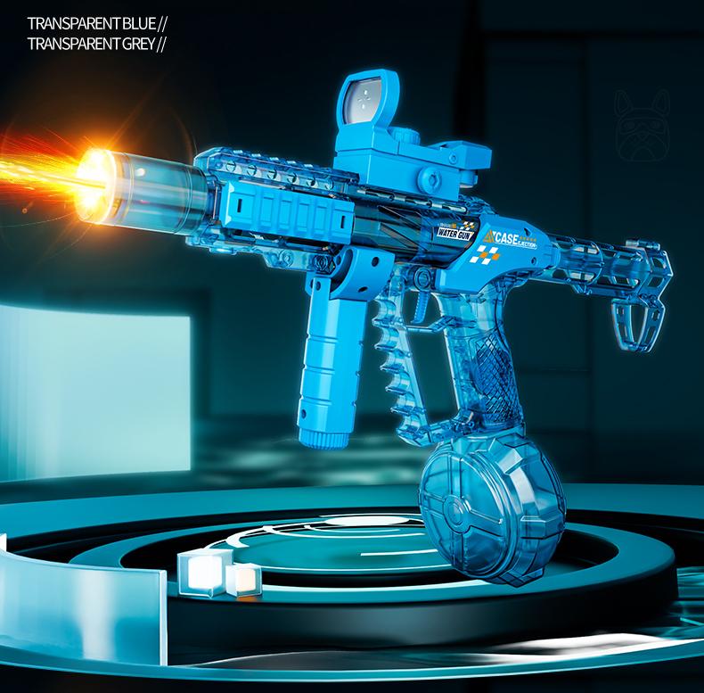  Flood Dragon Automatic Electric WaterGun IP67 Waterproof, with Large Capacity Powerful Spray Super LongShooting & Lighting Function USB Charging CableDurable FlameSpray , SummerParty Outdoor Pool and beach toys