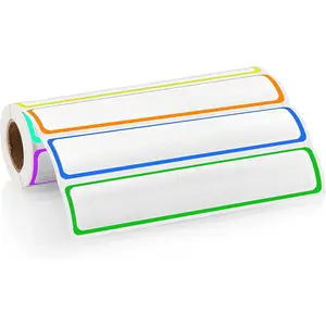 300 count Adhesive Sticker Labels 5 3/8" x 1", File Folder Labels for 1" Ring Binder Spines
