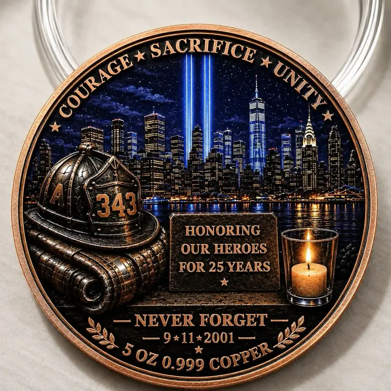 9/11 5 oz Copper Round