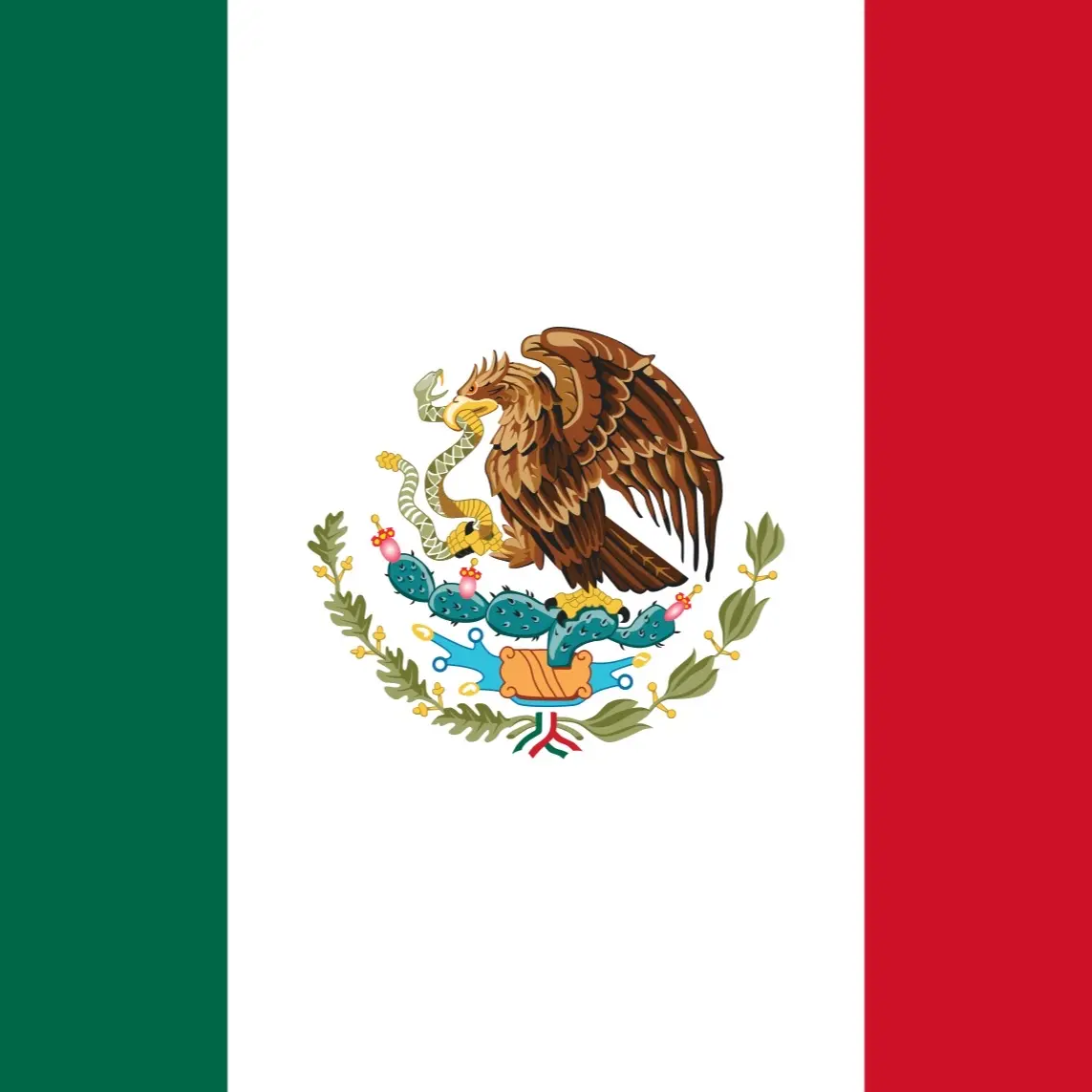 Mexico Flag Car Decal 8in.  - Easy Installation with Detailed Guide for Car Enthusiasts - Perfect for Mexican Culture Lovers