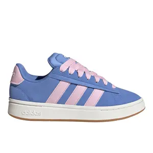 adidas Womens Grand Court Alpha 00S Lace Up Sneakers Shoes Casual - Blue, Pink