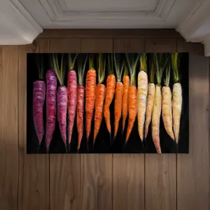 Begin Home Decor CODM2134RCAPWF 21 x 34 in. Colorful Carrots Kitchen Door Mat - Indoor & Outdoor Home Decor