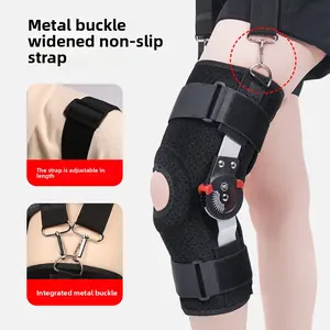 Adjustable Hinged Knee Brace – Angle Lock Knee Support for Post Op Recovery & Injury Stabilization