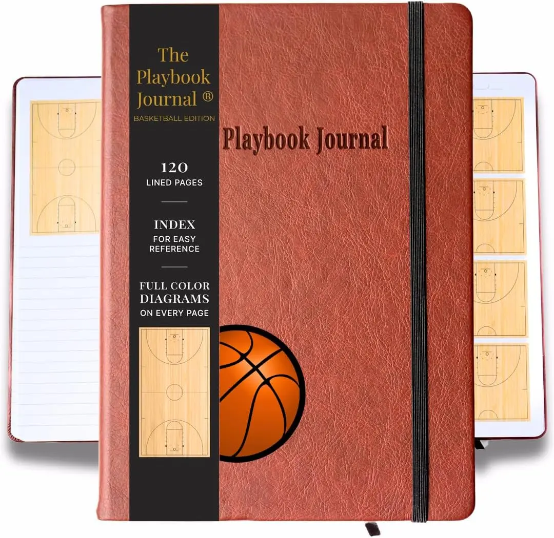 The Playbook Journal - a Basketball Playbook Notebook, Basketball Coach Gifts for Men & Women & Players, Coaching Notebook for Coach Appreciation Gifts The Polite House