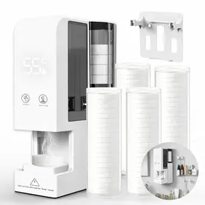 Towel Warmer Machine, Wall Mount Design, Smart Auto Hot Towel Dispenser with 80 Compressed Towels, 55°C Spa Heater for Home & Salon