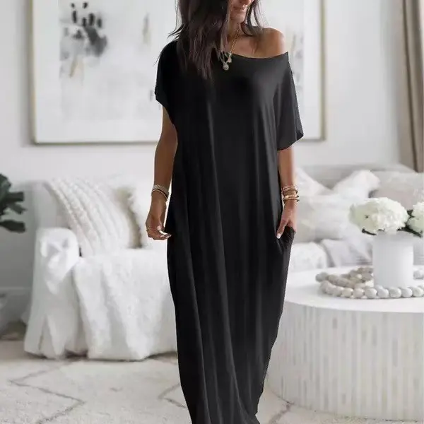 Women's Knitting Off-Shoulder Long Length Pencil Maxi Dress - Soft, Comfortable, Loose Fit, Inspirational "To God Be The Glory" Verse, Ideal for Church, Machine Washable, Dry Clean Option, Spring Summer Casual Wear, Pull On, Women's Clothes, Elastane, Pol