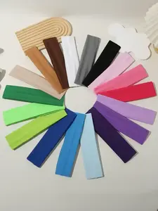 Solid Color Hair Band, Sweat-absorbing Elastic Hair Band for Women & Girls, Minimalist Headwear Suitable for Thick Hair, Elastic Hair Accessory