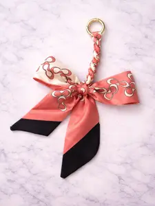 Aesthetic Silk Bow Keychain - Cute Bag Charm Purse Accessory