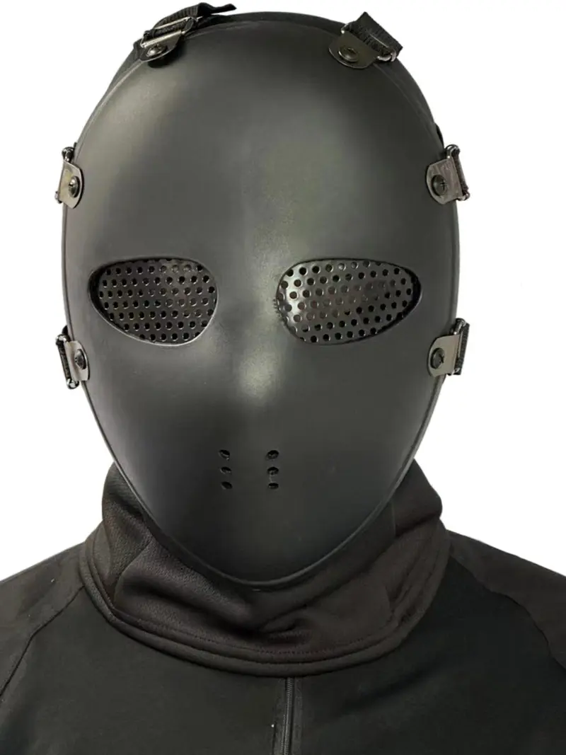 Masque Airsoft/Paintball Full Face Noir Protection Cou Incluse