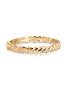 Ettika Twisted Stacking Bangle 18k Gold Plated Zinc 2.36" Diameter Versatile Jewelry for Stylish Looks Gold Bracelets Exquisite Trendy Bracelet