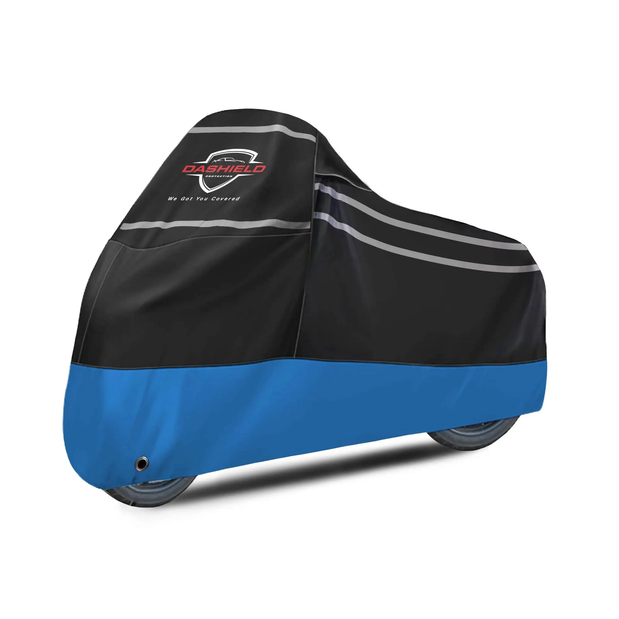 DaShield Ultimum Series Motorcycle Cover All Season Waterproof Dust, Sun, Universal Heavy Duty Durable Indoor/Outdoor Scooter Cover with Lock-Holes