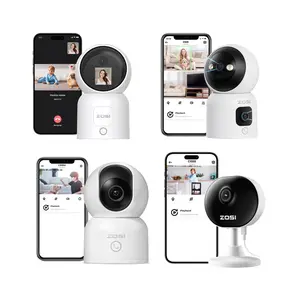 ZOSI Indoor Wifi Camera Series,2.5K/2K/2MP C519/C528/C518/C688 HD Monitor,WiFi,Human Detection,Smart Home Cam with Phone App,Night Vision,2 Way Audio,Need to Plug in Power,Easy Install
