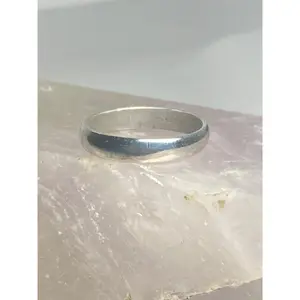Plain band size 7.50 wedding Ring stacker sterling silver women men