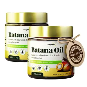 Cold-Pressed Batana Oil – 100% Raw from Honduras for Hair Growth & Skin Nourishment | Organic, Thick & Healthy – Pack of 2 | BeepWell