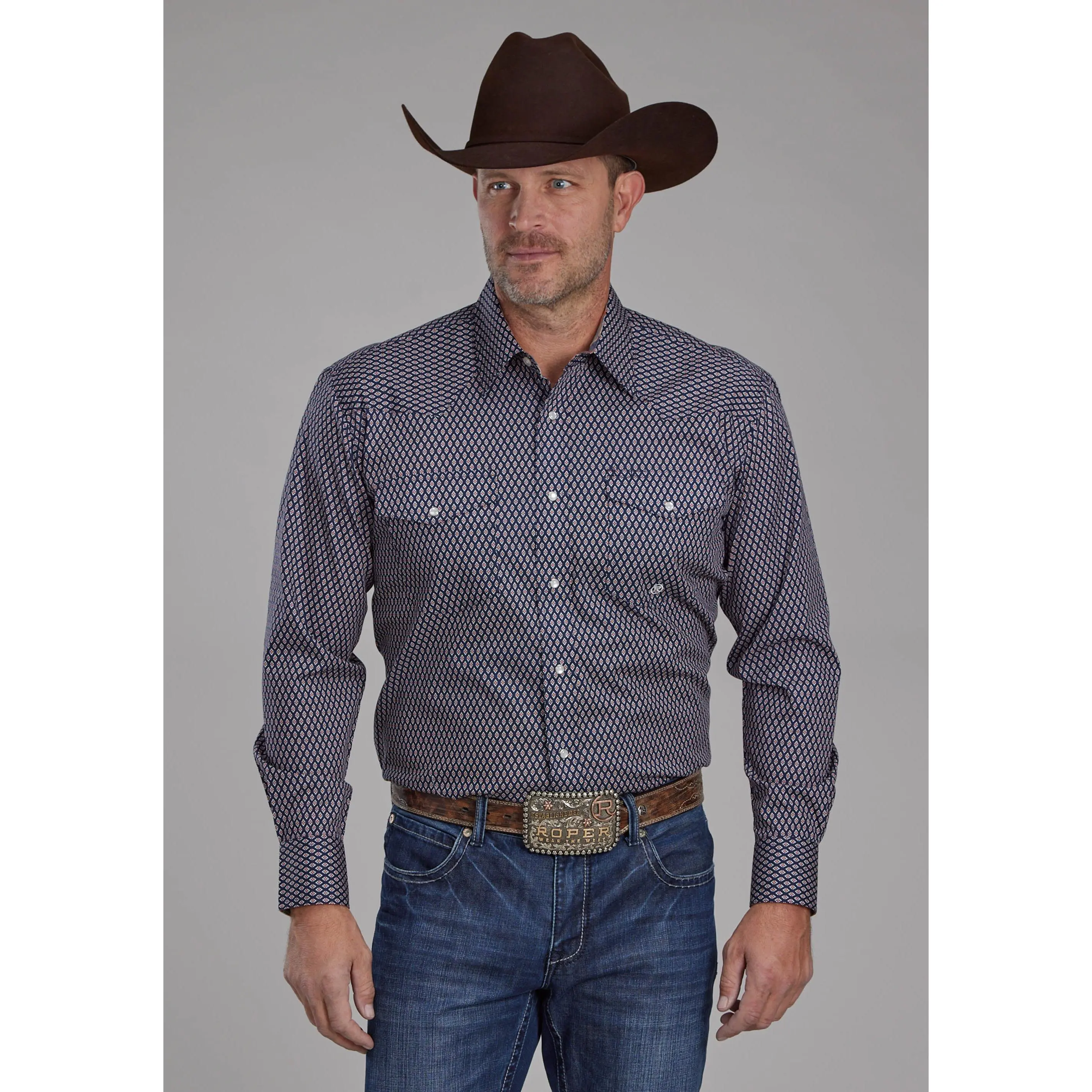 Men's Roper "Fall River" Long Sleeve Western Shirt