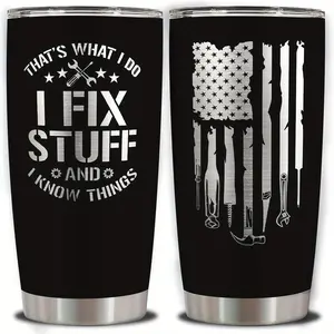 Men's Gift - 20 oz Insulated Mug, suitable for anniversaries, birthdays, and Valentine's Day, for dad, husband, grandpa, and uncle Tumbler Steel Stainless