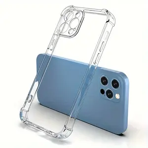 Cell Phone Case for IP 17/16/15/14/13/12/11 Series Pro Pro Max & Standard Sleek Transparent Slim Shockproof Drop Protection Durable Scratch Resistant Hard Material