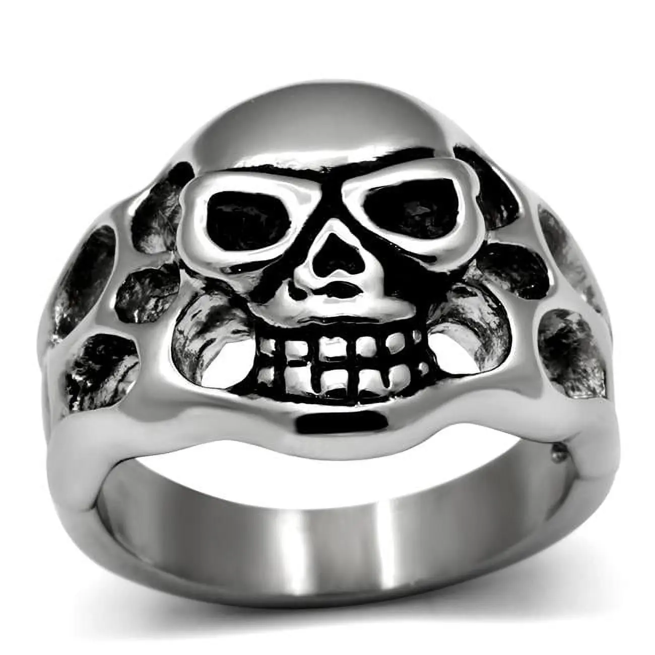 Men's Classic Stainless Steel Ring with High Polished Finish, Minimalist Plain Metal Band for Everyday Fashion, Plain Metal Rings