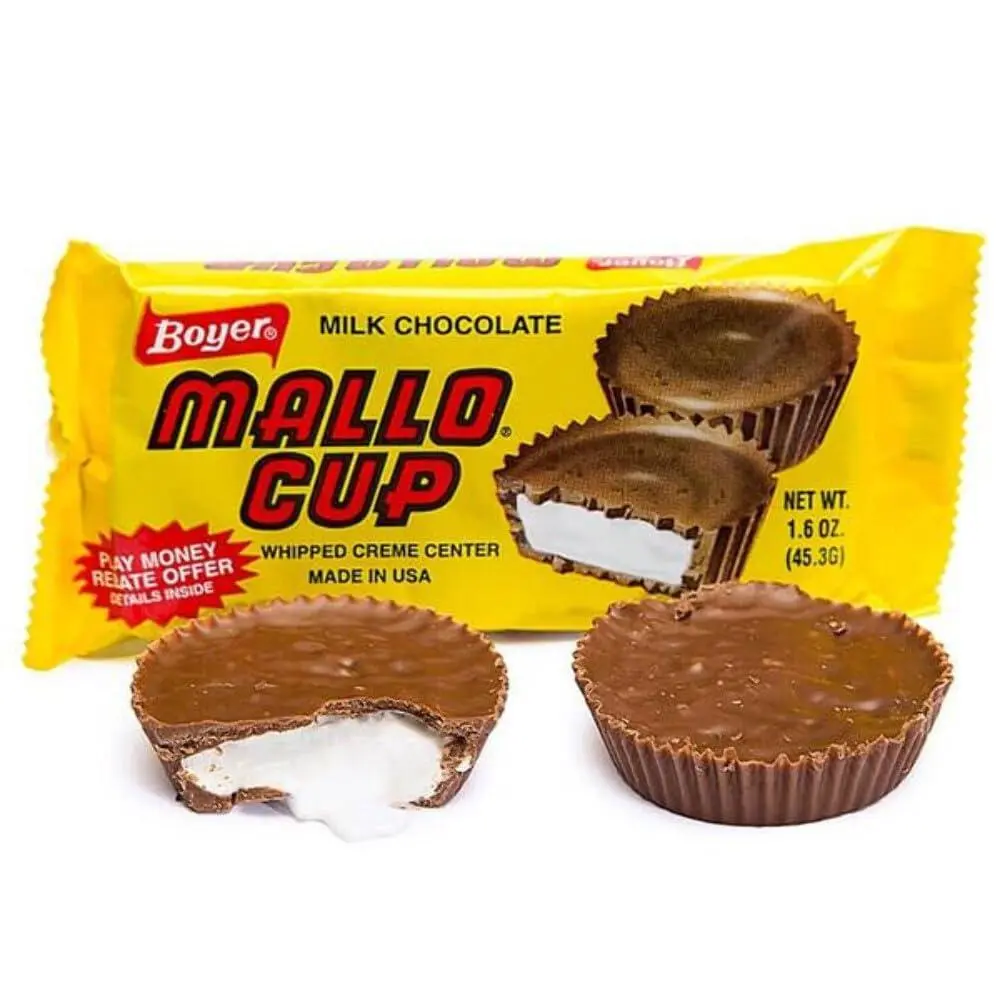 Boyer Mallo Cup Chocolate Whipped Cream 1.5 oz 24 ct