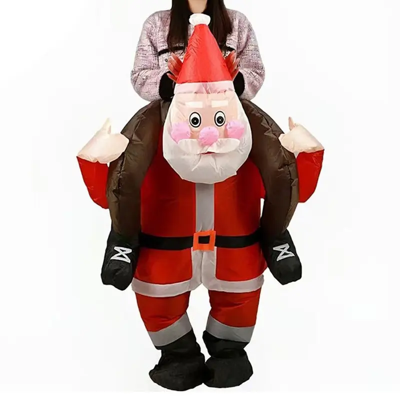 Cross border Cycling Santa Claus