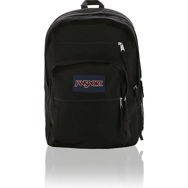JanSport Big Student large backpack featuring a 15-inch laptop compartment; available in navy blue and black—suitable for school, travel, or work. Daypack Casual Daypack Purse