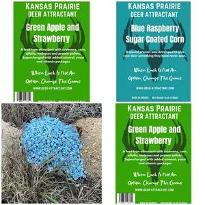 3 pack special 2 green apple strawberry soybean meal and a sugar coated blue raspberry corn attractant