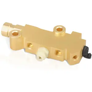 PV2 Brake Proportioning Valve Disc/Drum, Disc Front Drum Rear Brake, Brass 172-1353 PV71 Combination Valve Fit for GM Ford Chevy Street Rod Classic Car & Truck