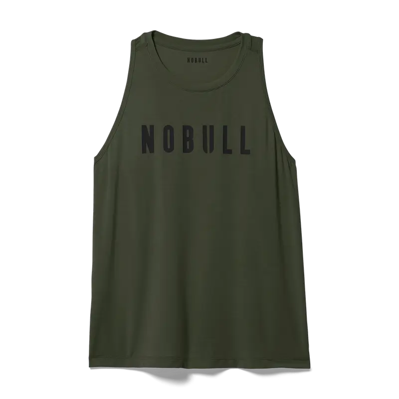 NOBULL Women's  High-Neck Tank in Dark Army