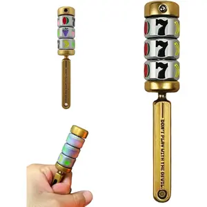 Lucky Stress-Relief Finger Spinner, Premium Fruit Fidget Gadget Toy for Stress Anxiety Relief - Funny Lucky Slot Machine Inspiration Design, Alloy Desk Fidget Toy Party Gift for Friends Men Adults Fashion Accessory Sets