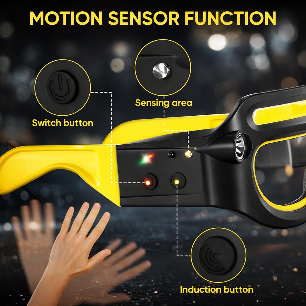 Gesture Control LED Glasses – Rechargeable USB-C Headlamp with 5 Modes, Hands-Free Sports & Work Lighting Gesture Control LED Glasses – Rechargeable USB-C Headlamp with 5 Modes, Hands-Free Sports & Work Lighting