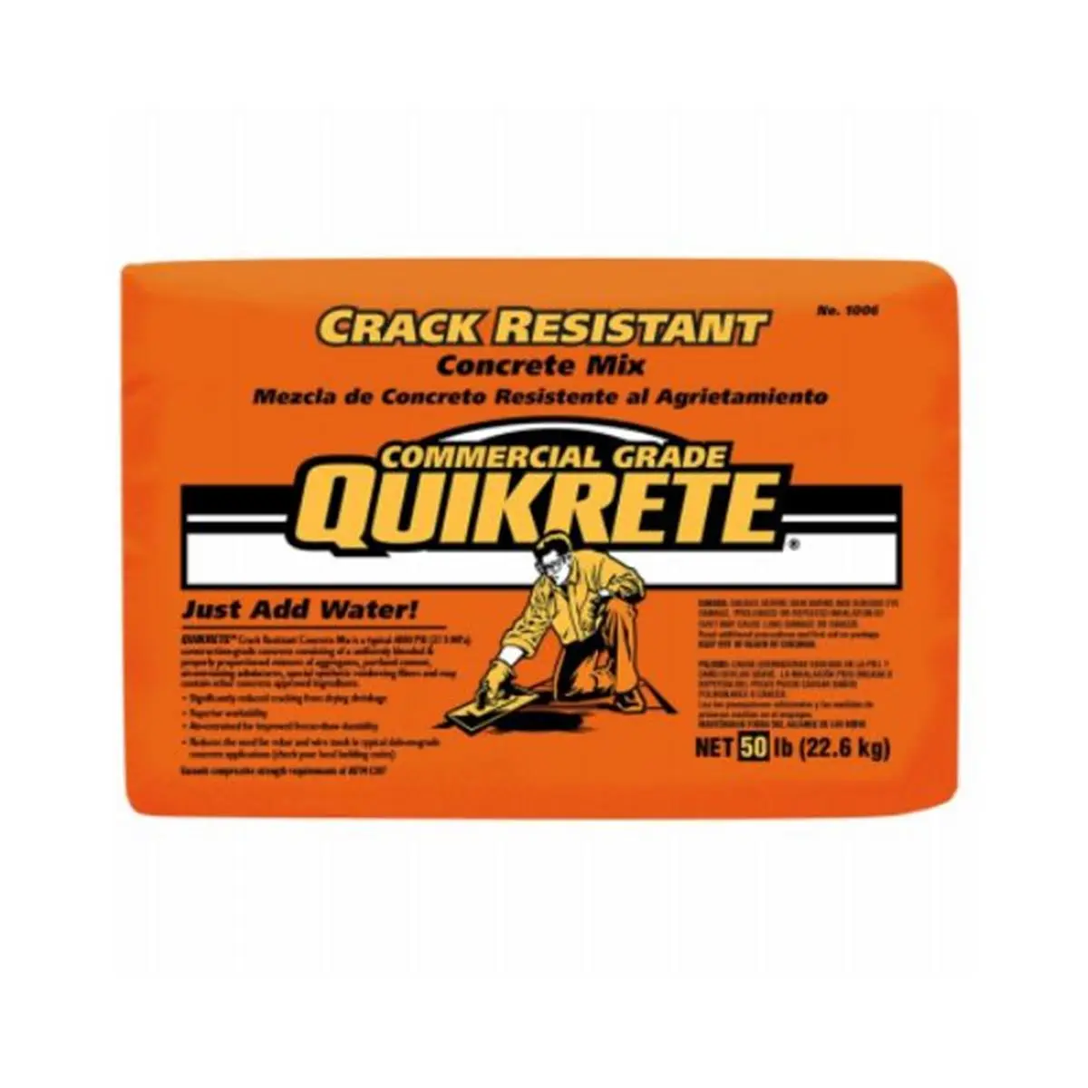 50 lbs Crack Resistant Concrete Mix, Gray