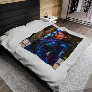 Icycis Velveteen Plush Blanket meredith grey tapestry throw harrypotter skull ada glow