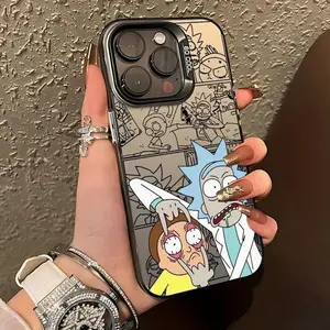 Rick and Morty Black and White Funny Character Phone Case Compatible with iPhone 17, 16, 15, 14, 13, 12, 11, X & Galaxy – check our available sizes.