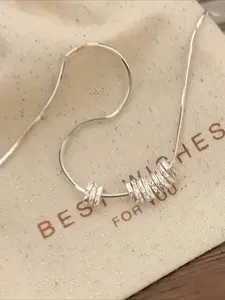 Elegant Irregular Broken Silvery Necklace for Women - Fashionable Jewelry, Exquisite Jewelry Gift, Perfect Daily Gift, Gift for Mom, Valentines Gift, All-Season Wear