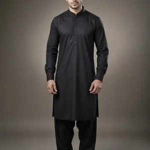 Gun Metal Black Shalwar Kameez