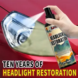 Universal Car Headlight Lens Repair Kit, Innovative Deoxidizer Solution, Quick Fix for Clear Lenses, No Polishing Needed