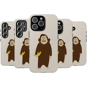 Funny Monkey Phone Case, Cute Monkey Banana Case Cover For Iphone Samsung Google Pixel